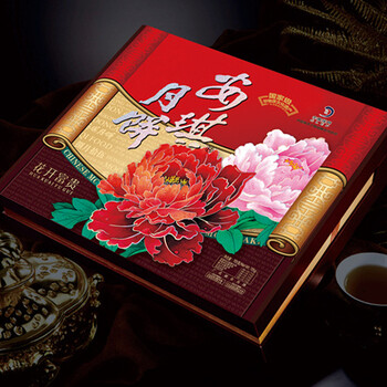 供應(yīng)安琪月餅花開富貴月餅