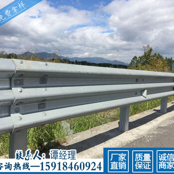 乡道公路改造波纹板广州双波护栏现货中山农村建设道路护栏