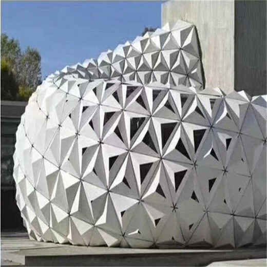 台州双曲铝单板尺寸艺术铝天花订做弧型异型铝单板厂家