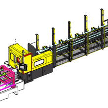汽车管件加工线全自动切管倒角机