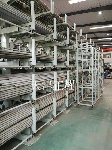 江苏钢管货架伸缩悬臂式多层分类存放钢管