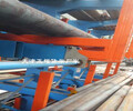山東青島圓鋼貨架伸縮懸臂式吊車存放棒料銅棒鋁棒