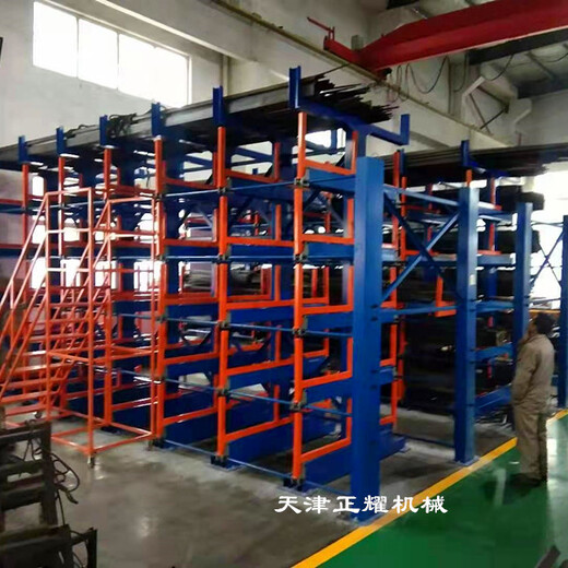 上海嘉定轴类货架伸缩悬臂式结构车间规范化管理
