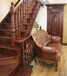 别墅地下室制作楼梯荷花柱上海整木家装展厅出样新品凹凸型手工雕刻原木门实样