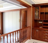 上海橡木实木整木家装案例实木橱柜定制别墅家庭家居楼梯定制