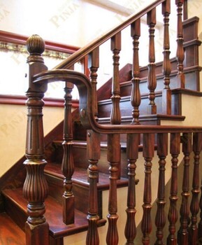 上海水泥实木楼梯别墅房楼梯厂家定制楼梯加宽方式家用楼梯