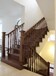 橡木家庭室內樓梯掛墻木質樓梯樣式上海別墅樓梯客戶案例圖片