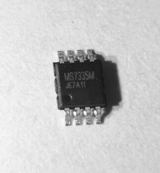 MS7335单通道视频放大器与视频同轴线控解码为一体的芯片
