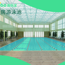 锡林郭勒儿童水育游泳设备方便型装配式钢板泳池订制安装图片