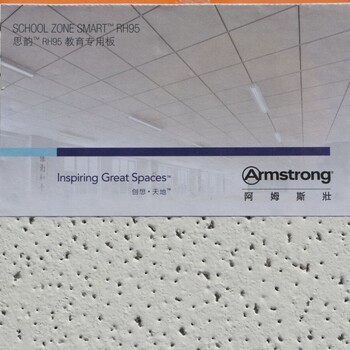 阿姆斯壮思韵矿棉板教育用600x600吸音天花板