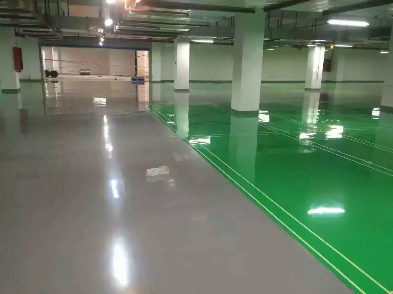 宝山车库环氧地坪施工方案-上海自刚装饰工程有限公司