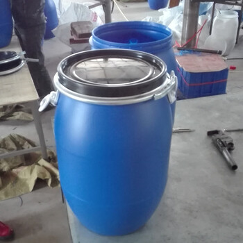 供应50L塑料桶化工50升密封塑料桶60L抱箍桶
