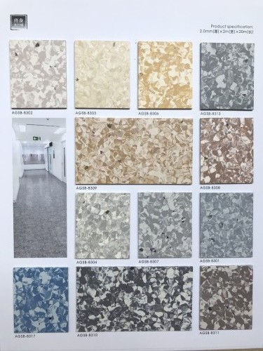 pvc同質(zhì)透芯地板｜2mmpvc卷材地板｜華邦奧格斯堡AGSB-8315