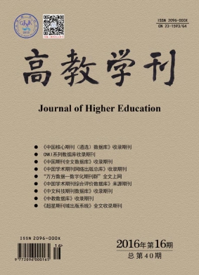 【2016年高等教育职称论文省级期刊《高教学