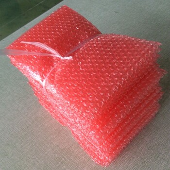 江苏镇江塑料泡沫膜厂家批发定做气泡袋红色防静电气泡袋可试样