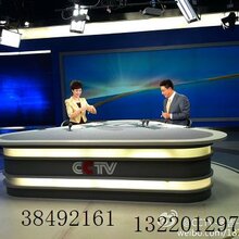 演播室专业演播桌电台直播桌录音室非线编操作台选宏讯泰达图片