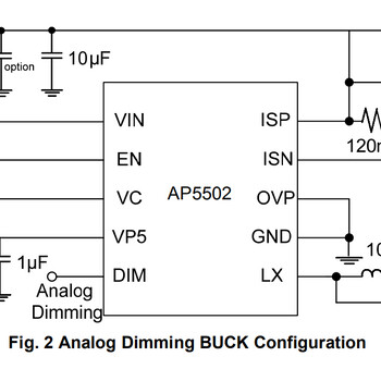 AP550260VDC/DC升降压恒流驱动器内置MOS升降压恒流IC恒流芯片