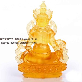杭州黄财神佛像家居个人供养古法烧制黄财神菩萨佛像制作