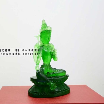 四川绿度母琉璃佛像，绿度母菩萨佛像，大号小号佛像批发价格