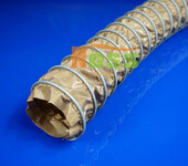 耐高温伸缩风袋风管柔性风机软风管耐高温矽胶排风管