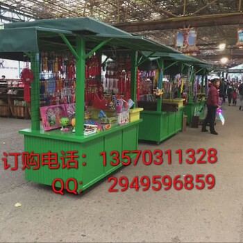 广州市户外休闲家具供应佛山动物园木质售货车实木售货亭