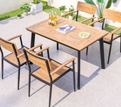 新款欧式休闲桌椅铝木休闲桌椅批发户外休闲家具厂家