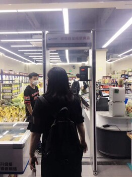 北京商场超市测温门安装，企业单位红外快速测温门