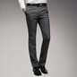 职业男士西裤商务时尚英伦正装新款韩版修身深灰色中竖纹西裤