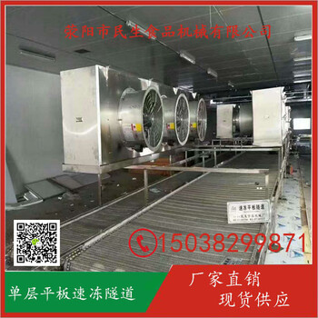饺子速冻隧道输送线日产3吨水饺生产流水线设备