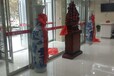 经典百搭开业摆件西安陶瓷青花大花瓶迎客松1.8米装饰开业瓷器