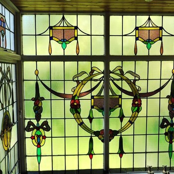 蒂凡尼工艺玻璃门窗彩晶立线工艺玻璃教堂镶嵌玻璃厂家定制