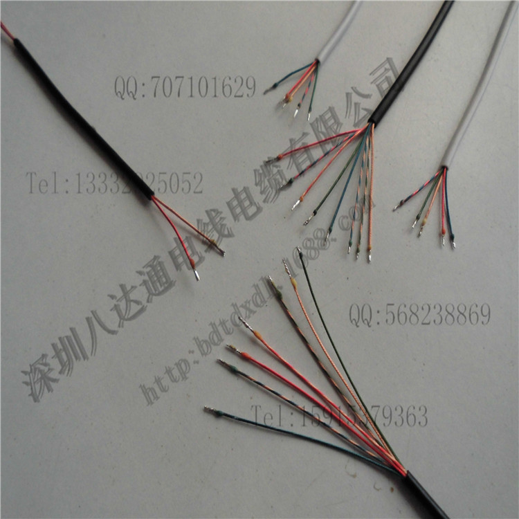 八达通电线电缆厂家tpe/pvc/pu耳机线面条线音频线生产加工