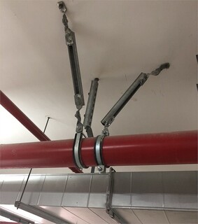 山西晋城市抗震支架消防管道C型钢成套管廊消防吊架图片4