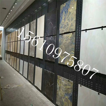悬挂式石材展具大理石展架许昌市800陶瓷方孔展板