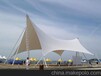 三亚市游泳池景观张拉膜,绿色沙滩休闲膜伞设计制作