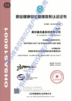 ISO9001,ISO14001,ISO18001体系认证