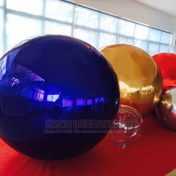商场活动装饰品气模模型悬挂气球彩色充气镜面反光球舞台道具