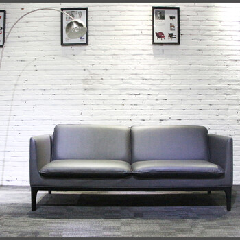 办公沙发会客休闲沙发简易沙发商务沙发办公沙发组合3人位会客沙发2.0m西皮