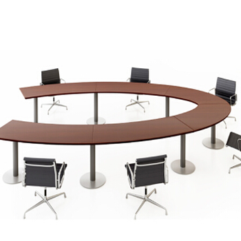 办公家具大型会议桌开会培训桌洽谈桌板式会议桌4500mm2800mm760H不带挡板