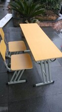 合肥中小學培訓桌椅單雙人學習課桌椅廠家圖片