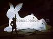 充气大月球气模中秋节布置充气玉兔兔子气模星球展商场美陈装饰