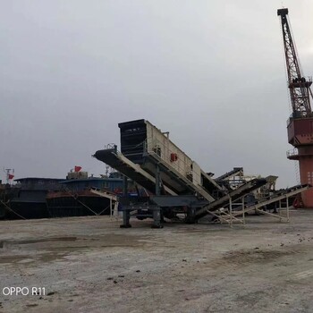 上海轮胎式移动破碎机碎石机建筑垃圾处理移动破碎站厂家