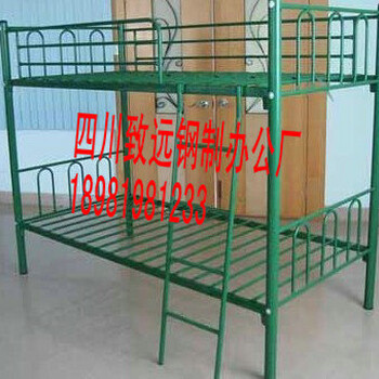 四川厂家平价出售学生公寓床，钢架床，储物柜等学校家具