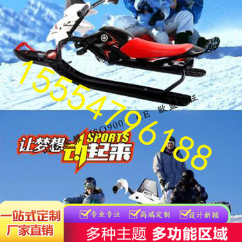 人气超火爆雪场游乐设备大型雪地摩托车双人摩托车