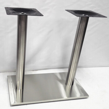 不锈钢长方形餐桌架不锈钢底座四人位桌架不锈钢座不锈钢台脚