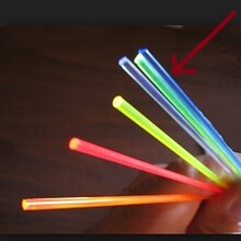 准心荧光光纤，蓝色绿色红色吸光光纤