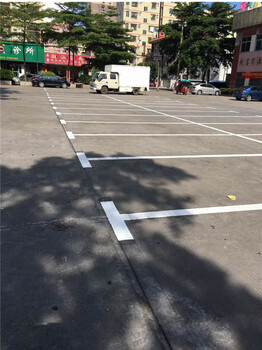 龙华街道办画车位线报价福城景区绿道标线