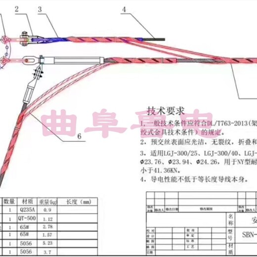 供应新疆安全备份线夹预绞丝