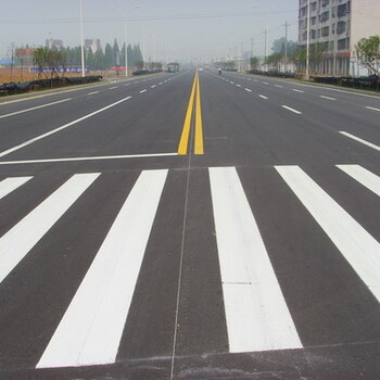 郑州中牟开封新郑震动标线、道路划线工程、导向车道线、道路交通地面标线