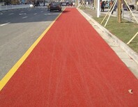 郑州中牟沥青拌合公司道路铺沥青，彩色沥青道路安全可靠图片3